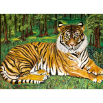 Tiger DIY 5D teemantmaal t&auml;isring puur Teemanttikandid Ristpistes mosaiikkomplektid Loomade seinakunst Kodukaunistus Full Round 20x30CM