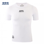 KEMALOCE Cool Mesh l&uuml;hikeste varrukatega jalgratta aluskiht valge hingav MTB mustad jalgratta kampsunid S must