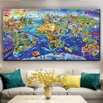 Teemantmaalimine P&ouml;&ouml;rane maailm 5D Teemanttikandid Loomakaart Ristpistekomplektid Rhinestone Art t&auml;ispuurmosaiik suur X627 Full Round 20x40CM