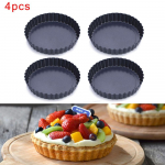 4 TK mittenakkuva pitsaplaadi eemaldatava p&otilde;hjaga koogipanni &uuml;mmargune k&uuml;psetusplaat K&ouml;&ouml;k