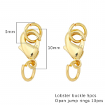 5Komplekt/kott Pronksist homaari pandlaga h&uuml;pper&otilde;ngas meisterdamise jaoks kaelakee k&auml;ev&otilde;ru k&otilde;rvar&otilde;ngad ehete tegemine k&auml;sit&ouml;&ouml; tarvikud kuldne