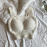 ITOOLIN Winter Women Cashmire Soe Camis koos rinnahoidja padjaga kuduvad paksud p&uuml;ksid Naistele m&otilde;eldud topid Fit For 40-60kg