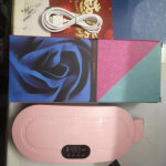 Menstruaalsoojenduspadi Soe Palace V&ouml;&ouml; v&ouml;&ouml;koha vibratsioonimassaažiseade k&otilde;humasseerija krampide ja valu leevendamiseks Card box