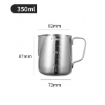 1tk Coffee Latte Piimakann Piimavahustaja Kann Roostevabast Terasest Kann Espresso Barista Kann Piimakann Kohvitarvikud 350ml h&otilde;be