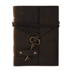 Vintage isiklik antiikne klassikaline v&otilde;tmeluku disain, nahast k&auml;sitsi valmistatud paberist ajakirjap&auml;evik stiilse v&otilde;tmega (Pruun) (7  x 5 ) 7 x 5 in pruun