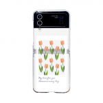 Korea armas maalitud mustriga &uuml;mbris Samsung Galaxy Z Flip 4 3 5g l&auml;bipaistev kokkupandav p&otilde;rutuskindel k&otilde;va arvuti tagakaane tarvikud for Galaxy Z Flip 3