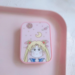 Jaapani roosa seeria kontaktl&auml;&auml;tsede karp koos peegliga multifilmi v&auml;rviline l&auml;&auml;tsekonteiner kaasaskantav reisikomplekt l&auml;&auml;tsede hoiustamiskingitus