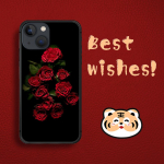 Rose Fashion Art Red telefoni&uuml;mbris iPhone'ile Samsung Galaxy Redmi Xiaomi Oppo OnePlus Note SA 7 8 9 10 11 12 13 14 20 21 22 23 53 54 Pro Max Plus Ultra iPhone 6 or 6S