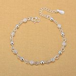 P&auml;ris h&otilde;bedased jalav&otilde;rud 925 moeh&otilde;bedast ehted &otilde;&otilde;nsatest helmestest jalav&otilde;ru naistele t&uuml;drukutele s&otilde;brale jalale paljajalu jalaga ehted kingitused