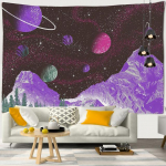 Galaxy Universe Space Tapestry Planet Room Decor Esteetilised seinavaibad Boho Hippie Wall Haning Kawaii Kodukaunistus Jooga Rannamatt 95x73cm