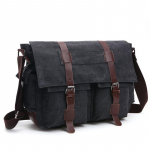 Meeste &auml;rireisikotid meestele &otilde;lakott vintage Canvas Crossbody Pack Retro vabaaja kontori reisikott must