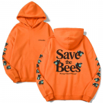 Tyler The Creator Lillepoiss Save The Bees Kaubad kapuuts, pikkade varrukatega naiste meeste oranž dressipluus Hip Hop riided XL