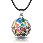 Bola de grossesse multicolore Collier pour future maman