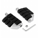 2 tk Mootorratta jalatoed Kroomitud jalatoed Mootorratta jalatoed (vasakule & 2Pcs