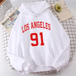 Los Angeles 91 Meeskonna Vormiriietus Prinditud Pusad Meeste Hip Hop S-Xxl Pusa Imeilusad Soojad Topid Juhuslikud Kapuutsiga Mehed S