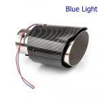 Universaalne auto modifitseeritud v&auml;ljalaske summuti otsa toru LED punane/sinine tuli v&auml;ljalasketoru saba k&otilde;ri summuti turbo TP-1009-ZZ-BL