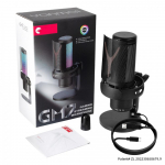 Mikrofon GM7 Arvuti Mobiiltelefon Universaalne V&auml;rviline RGB-lamp E-Sports Otse&uuml;lekanne Mikrofon &uuml;he kl&otilde;psuga vaigistamine