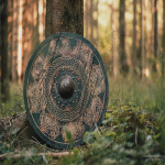 Viking Shield Norse Drake, Vikingi seinakaunistus, kodukaunistus, isadep&auml;eva kingitus talle, k&auml;sitsi valmistatud, seinavaibad