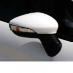 White Auto Side mirror covers for Ford Fiesta VI MK6 CB1 CCN 2009 2017 Wing caps replace Hatchback Sedan Van left Left side LH white