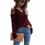 2023. aasta s&uuml;gismood, uus naiste &otilde;lgadeta t&otilde;mblukuga pikkade varrukatega vahvliga T-s&auml;rk S valge