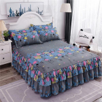 3 TK/1 komplekt Voodipesukomplekt Voodi seelik 2 tk padjap&uuml;&uuml;ridega Voodikate Madratsi katte printimine Voodikatte 150x200cm 3PCS/1 Set