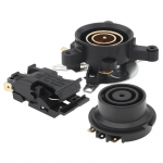 3 tk majapidamises kasutatava veekeetja termostaadi l&uuml;liti pistik must