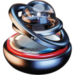 P&auml;ikeseenergial t&ouml;&ouml;tav auto &otilde;huv&auml;rskendaja t&auml;htedevaheline vedrustus, topeltr&otilde;ngas aroomiteraapia (Must) 13x7x7cm