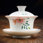 K&auml;sitsi valmistatud reljeefmustriga keraamiline Gaiwani teetass Kaasaskantav reisiteekauss Kodu Portselanist teen&otilde;ud Aksessuaarid Joogin&otilde;ud Isiklik tass A 10.5x9.2cm  160ml