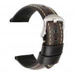 20/22/24 mm vintage reguleeritav ehtsast nahast k&auml;ekellarihma randmerihma vahetus 22mm Silver Buckle