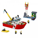 &Uuml;hildub City Series City Ladder Fire Boat kokkupandud ehitusploki m&auml;nguasjaga ilma karbita