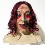 Evil Dead Rise Ghost Mask Halloween Full Head Mask Ghostface Cosplay kost&uuml;&uuml;m punane
