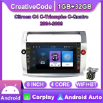8-tolline Citroen C4 C-Triomphe C-Quatre 2004-2009 jaoks koos nupunupuga autoraadio Multimeedia 2Din stereoheli Android Video 1+32GB 1+32GB must