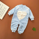 Vasts&uuml;ndinud beebi kevadtalveriided imiku jope t&uuml;drukutele, kost&uuml;&uuml;m poistele, pehme flanell Bebe Romper beebiriided 66cm sinine