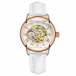 Naiste k&auml;ekellad Rose Gold k&auml;ekellad Naiste automaatsed mehaanilised k&auml;ekellad valge