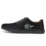 Meeste PU suur suurus 38&ndash;47 k&auml;sitsi valmistatud vabaajajalatsid Moodsad pehme talla mokassiinid 38 must