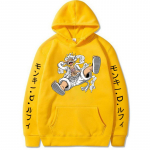 New Gear Fifth Luffy tr&uuml;kitud Anime kapuutsid Sun God Graphic 90ndate pullover vabaaja t&auml;navar&otilde;ivad unisex s&uuml;gis- ja talver&otilde;ivad XL