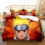 Naruto seeria kolmeosaline tekikott, digitaalne tr&uuml;kkimine, harjatud kaheosaline komplekt lastele multifilmi anime tekikott 180X210CM 3PCS
