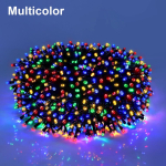 50M 100M 220V LED j&otilde;ulutuled Fairy Garland String Light veekindel 8 Mode Outdoor Garden Holiday Pulmadekoratsioon 500LEDs mitmev&auml;rviline