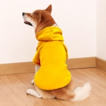 Lemmikloomakoerte riided Talvine vabaaja soe kapuutsiga mantel jakk Riietus XS~6XL XS must