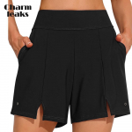 Charmleaksi naiste ujumisp&uuml;ksid taskutega k&otilde;rge v&ouml;&ouml;kohaga ujumiskost&uuml;&uuml;miga, k&otilde;hukontrolliga ujumistrikoo Small must