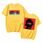 Lomepali kontsert Jeannine R&auml;ppar Hip Hop Muusika Album Kahepoolne T-s&auml;rk Suvine Unisex Naiste Mood Suurem&otilde;&otilde;duline Must T-s&auml;rk L