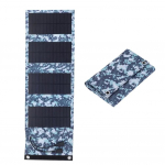 Monokristalliline 12 W p&auml;ikeseenergiaga kokkupandav kott 5 V kahe USB mobiilse energiasalvestusega fotogalvaanilise elektritootmise kaasaskantav kott 7W