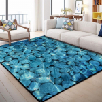 3D vaip elutuppa V&auml;rviline munakivist tr&uuml;kitud k&auml;snvaip magamistoa k&ouml;&ouml;gimatile libisemisvastane vannituppa 80x120cm