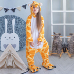 Talvine flanell pehme soe &uuml;kssarvik Kigurumi pidžaama kapuutsiga loomade multikas poiste pidžaama pikkade varrukatega kombinesoon t&uuml;drukutele, lastele magamisriided 8T