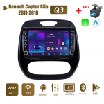 Icreative jaoks Renault Captur Clio 2011&ndash;2018 koos nupunupuga Androidi autoraadio multimeediumipleier Navigatsioon stereo GPS 2 Din Carplay 2+32 GB 1+16GB,A