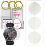 3x apgo MATTE h&uuml;drogeelekraani kaitsekile Samsung Galaxy Watch 46MM jaoks, h&uuml;drogeelkile, positsioneerimiskihiga lihtne paigaldada