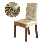 Universaalse suurusega tooli kate, suur elastne toolikate, žakaarkangast ja sametkangast istmekorpus s&ouml;&ouml;gitoa jaoks 4 Pcs