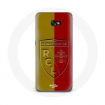 Samsung Galaxy A3 2017 &uuml;mbris rcl objektiiv Logo kollase ja punase taustaga