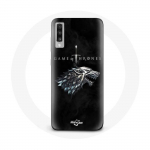 Coque pour Samsung Galaxy A50 Game of Thrones Saison 8 Le Tr&ocirc;ne de Fer La maison Stark Logo L'hiver