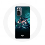 Coque pour Xiaomi Redmi Note 10 Pro Demon Slayer Manga Tanjiro et Nezuko